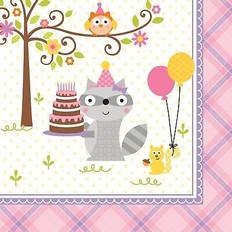 Creative Converting Servietten, Ballons Servietten Happi Woodland Papier 16erPack