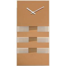 Metal Relojes de pared Nextime Bold Stripes Glass Cobre 38 cm x 19 cm Reloj de pared