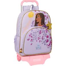 Wish School Rucksack Wheels Lilac 33 x 42 x 14 cm