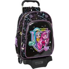 Monster High Safta Mochila Con Ruedas De Carro Negro One Size