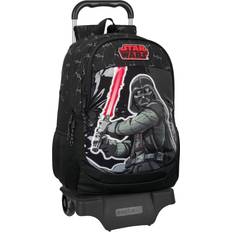 Star Wars School Rucksack with Wheels The fighter Black 32 x 44 x 16 cm