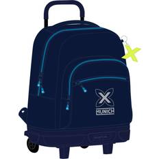 Munich School Rucksack with Wheels Nautic Navy Blue 33 X 45 X 22 cm