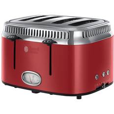 Russell Hobbs Defrost Function - Red Toasters Russell Hobbs Red Retro