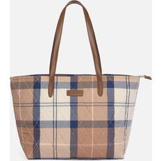 Barbour Handväskor Barbour Women's Wetherham Quilted Tartan Tote Bag Primrose Hessian Multi