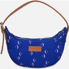 Núnoo Pluto Printed Recycled Canvas Shoulder Bag Blue