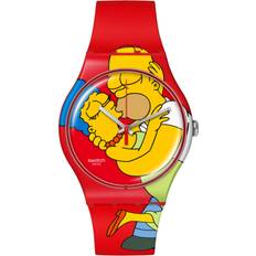 Swatch Dam Armbandsur Swatch The Simpsons Sweet Embrace (SO29Z120)