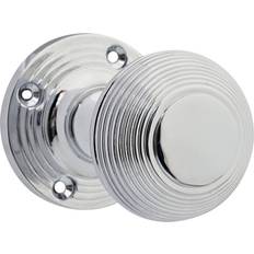 Designer Levers Beehive Mortice Door Knob Polished Chrome