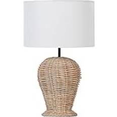 Rattan Table Lamps Beliani Rattan Bordlampe