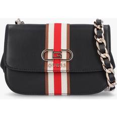 Guess Women Bags Guess Nelka Front-Stripe Mini Crossbody Black T/U