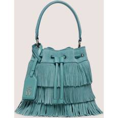 Green Bucket Bags Stuart Weitzman Bucket Bags Rae Fringe Mini Bucket Bag blue Bucket Bags for ladies unisize