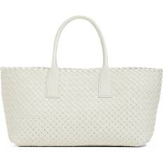 Weiß Tragetaschen Bottega Veneta Tote Cabat Small aus Leder Weiß Einheitsgröße