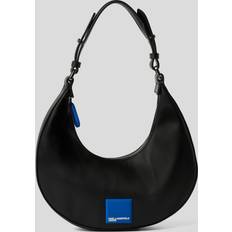 Karl Lagerfeld Jeans, Klj Small Half-moon Shoulder Bag, Woman, BLACK, Size: One size One size