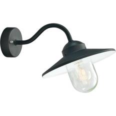 Norlys Appliques murales Norlys Karlstad 1-Light Wall Lantern - Black Applique murale