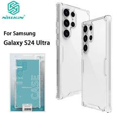 Nillkin Accessori per cellulari Nillkin per Samsung Galaxy S24 Ultra Custodia Nature TPU Pro Custodia trasparente in silicone morbido trasparente Bianco