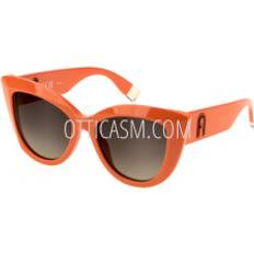 SFU711 0AFM Sunglasses - Acetate Orange/Brown