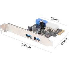 Controller Cards Jardiboutique 2 Ports PCI-E to 3.0