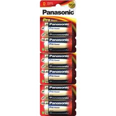 Panasonic Alkaline - C (LR14) Batteries & Chargers Panasonic Pro Power Gold LR20PPG Alkaline D Batteries 6/pk LR20, MN1300, AM1, R20