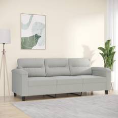 Mobili vidaXL a 3 Posti Grigio Chiaro 180 cm Divano