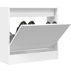 vidaXL Shoe Cabinet White 60 x 21 x 57 cm