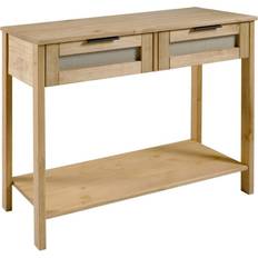 Furniture SECONIQUE Corona Rattan 2 Console Table