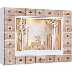 Spielwerk Wood Reusable LED Advent Calendar 24 Doors