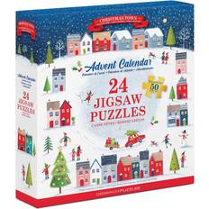 Puslespil julekalender Eurographics Advent Calendar Christmas Town 24x50 Pieces