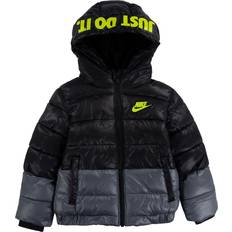 Nike Kid's Color Block Down Jacket - Dark Smoke Grey/Blue (86H859-G6N)