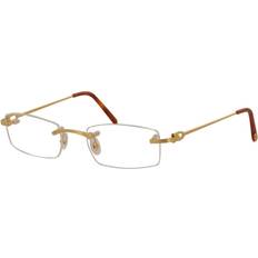 Cartier Unisex Glasses Cartier Bolon CT0045O Gold Rectangle Unisex