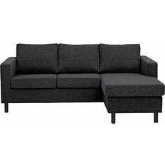 Højrestillede Sofaer Oslo Dark Grey Sofa 194cm 3 personers