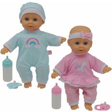 Babydukker Dukker & Dukkehus på tilbud Happy Friend Twin Baby dolls 30cm