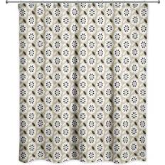 Gold Shower Curtains Designs Direct Mod Gold Flower Shower