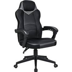 Padded Armrest Gaming Chairs ELECWISH Computer Office Gaming Chair - Grey