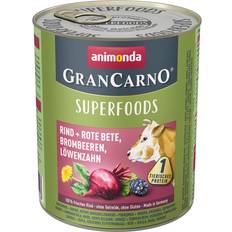 animonda GranCarno Superfoods Beef Beetroot Blackberries Dandelions Adult Dog Food