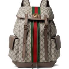 Gucci Men Bags Gucci Ophidia GG Medium Backpack - Beige/Ebony