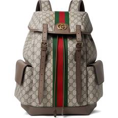 Ophidia GG Medium Backpack - Beige/Ebony