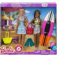 Barbie Barbie Pink Passport 2 Pack Camping Adventure Dolls Gift Set, Brown