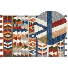 Tæpper & Skind Beliani Kaghsi Rød Uldtæppe 200 x 300 cm Multifarve cm