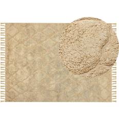 Carpets & Rugs Beliani Cotton Area Rug Beige cm
