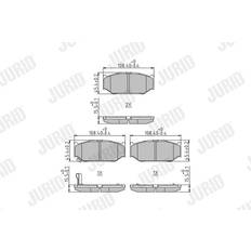 Jurid Juego De Pastillas De Freno SUZUKI: SWIFT 3, SWIFT 4, Splash Hatchback