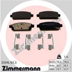 Zimmermann 25096.165.3 Bromsbeläggsats Bromsbelägg, Bromsklossar, Bromsbeläggssats, skivbroms