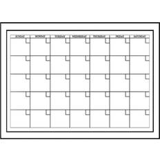 WallPops Medium Monthly Calendar White Off-White