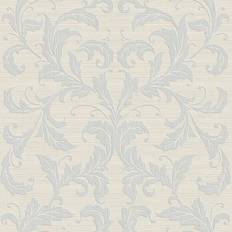 Wallpapers Galerie Nordic Elements Leaf Silver and Grey Wallpaper