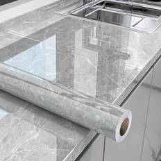1pc, Marble Contact Paper, Marble Pattern Wallpaper, Self Adhesive Peel & Stick Wallpaper For Kitchen Countertop Cabinet Furniture, Waterproof Contact