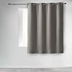 Rideaux Rideau Occultant Radiateur Petite Hauteur Gris 140x180 cm