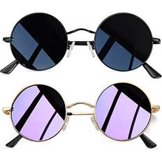 Joopin Round Sunglasses Steampunk Metal - Circle