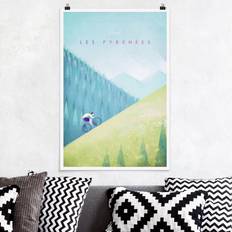 Naturel Affiches Klebefieber Poster de voyage - Les Pyrénées Affiche