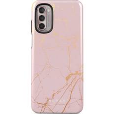 Mobile Phone Covers Burga Peachy Gold Pink Marble Motorola Moto G Stylus 2022 4G Case