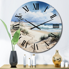 Clocks Design Art "Beach Photo Dune Dreams I" Nautical & Beach Oversized Wall Clock