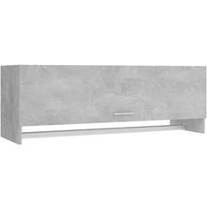 Gris Armoires vidaXL 808237 Concrete Grey Armoire 100x35cm