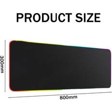 Tlily Mouse Pad, 31.5 11.8 in RGB Mouse Mat, with Non- Base Mat Luminous Mouse Pad